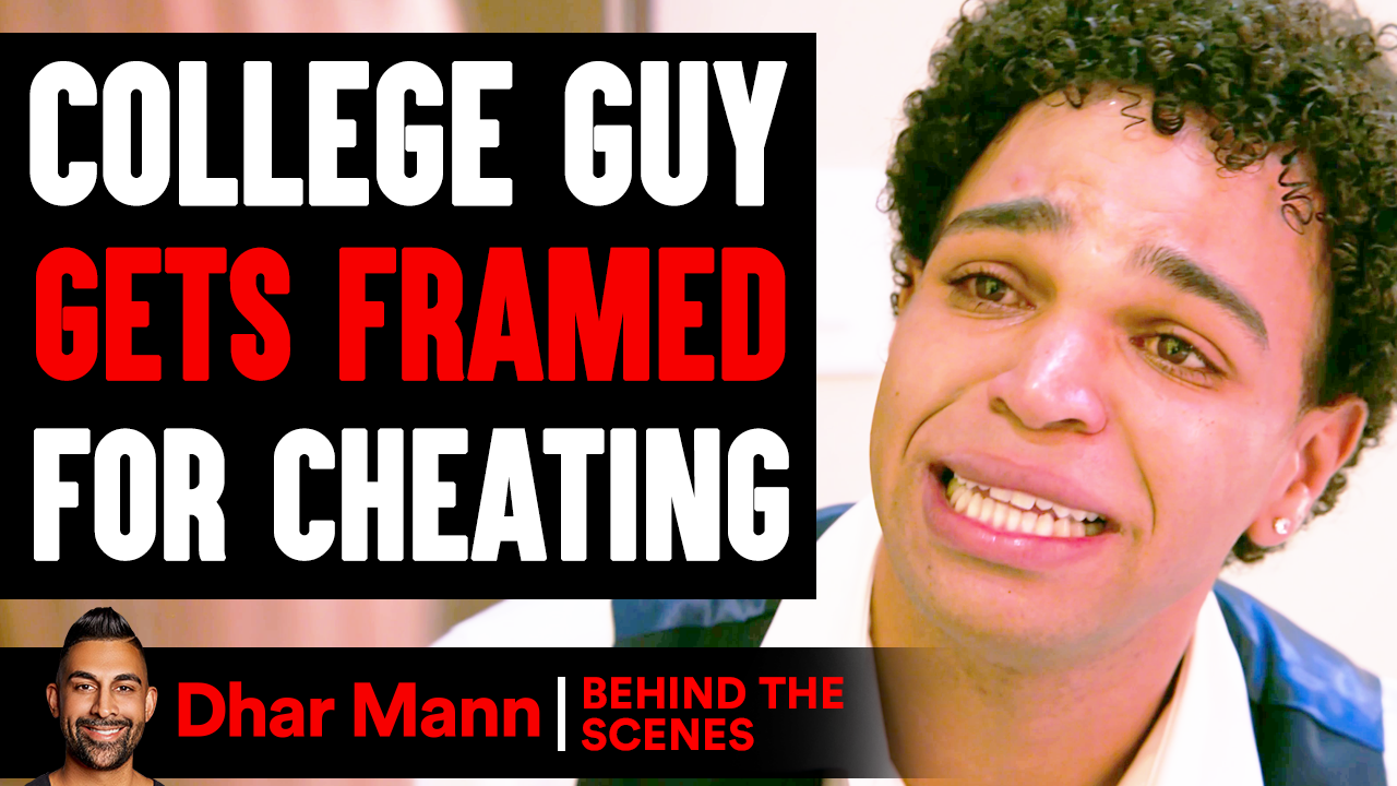 College Guy Gets FRAMED For CHEATING (Behind The Scenes)