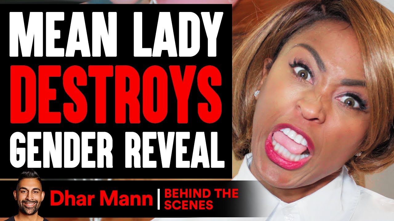 Mean Lady DESTROYS Gender Reveal (Behind The Scenes)