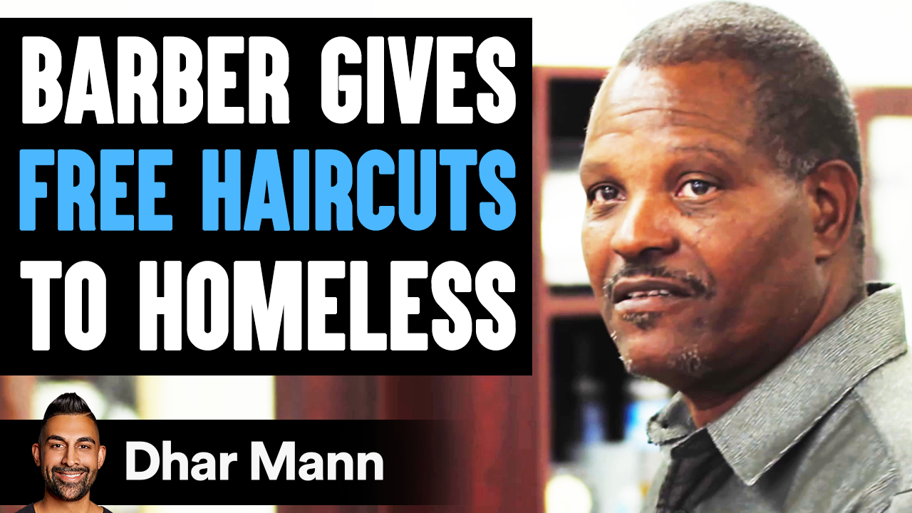 barber gives free haircuts to the homeless dhar mann carl video